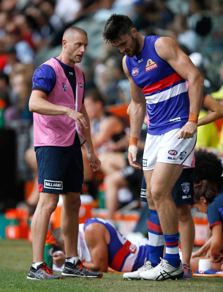 AFL 2016 NAB Challenge - Collingwood v Western Bulldogs ${customImageCaption} - ${keywords}